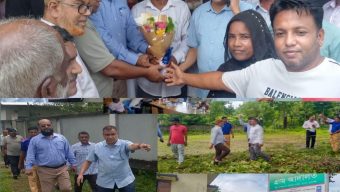 ইউনিয়ন পরিষদের ভবন নির্মাণের স্থান পরিদর্শন