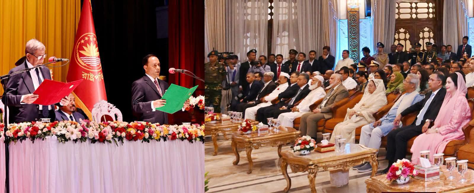 গণপ্রজাতন্ত্রী বাংলাদেশের ২৩তম মহামান্য রাষ্ট্রপতি হিসেবে শপথগ্রহণ করেছেন মির্জা ফখরুল ইসলাম আলমগীর