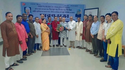 সিলেটে বাংলাদেশ পূজা উদযাপন পরিষদ কেন্দ্রীয় কমিটির নেতৃবৃব্দের সাথে সুনামগঞ্জ জেলা কমিটির নেতৃবৃন্দের সৌজন্যে সাক্ষাৎ