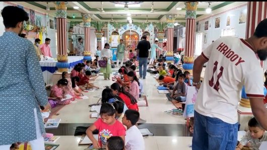 সুনামগঞ্জের নতুনপাড়াস্থ শ্রী শ্রী রাধাকৃষ্ণ মন্দির প্রাঙ্গণে চিত্রাংঙ্গন ও কুইজ প্রতিযোগিতা,ধর্মীয় আলোচনা সভা অনুষ্ঠিত
