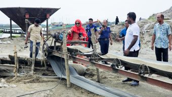 জাফলং-ডাউকি ইসিএ এলাকায় পরিবেশ অধিদপ্তরের অভিযান