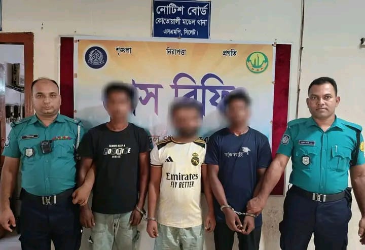 সিলেটে ২৩ লাখ টাকার ভারতীয় আইপিএস-ব্যাটারিসহ গ্রেপ্তার ৩
