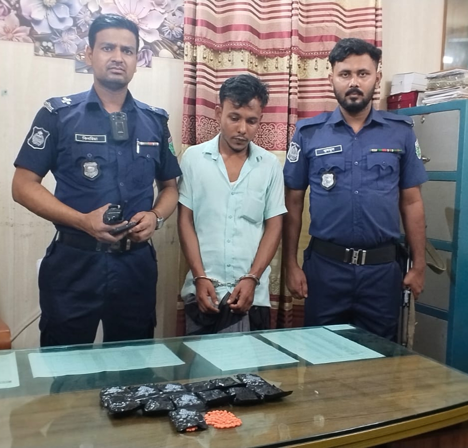 জৈন্তাপুরে ২,১৫০ পিস ইয়াবাসহ যুবক গ্রেপ্তার