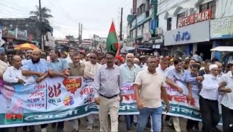 বিএনপির ৪৮তম প্রতিষ্ঠা বার্ষিকী উপলক্ষে সুনামগঞ্জ জেলা বিএনপির উদ্যোগে বিশাল শোভাযাত্রা ও সমাবেশ অনুষ্ঠিত