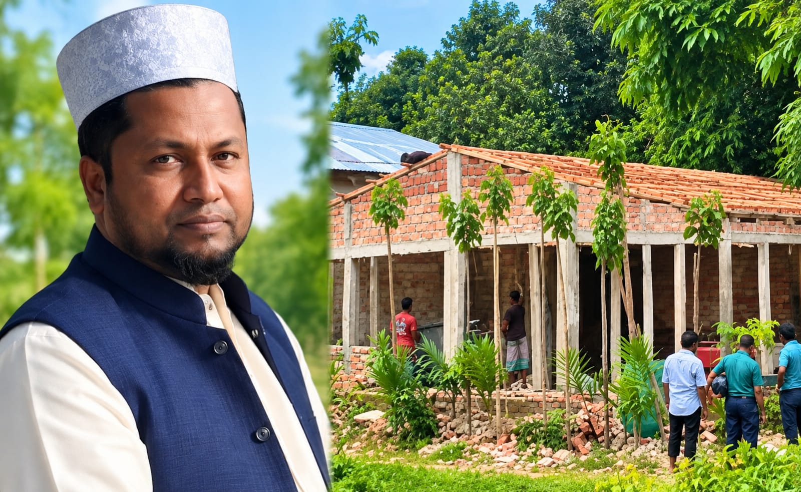 খাদিমনগরে খাস ও চা বাগানের জমি দখলের নেপত্যে “হাফিজ ইসহাক” বহাল অবৈধ স্থাপনা