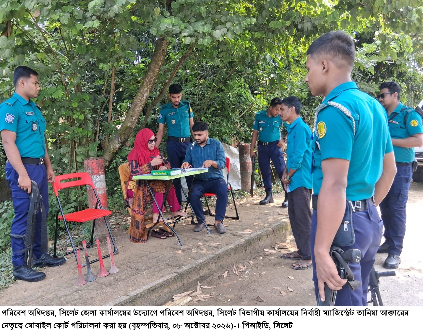 সিলেটে শব্দদূষণের দায়ে ৮ ব্যক্তি- যানবাহনকে জরিমানা