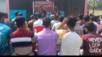 সুনামগঞ্জের সীমান্ত এলাকায় চোরাচালান এবং পুশইন প্রতিরোধে পৃথক দুটি জনসচেতনতামূলক সভা