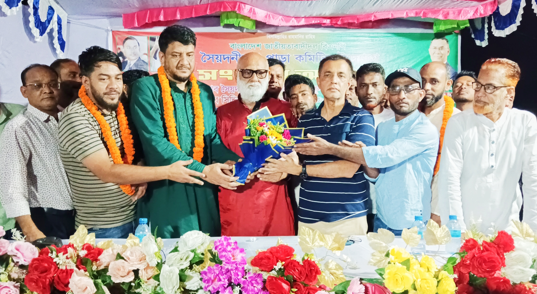 সৈয়দনী বাগে সংবর্ধিত যুবদলের দুই নেতা দিনার-হাবিব, সম্মাননা পেলেন অ্যাডভোকেট মাহতাব